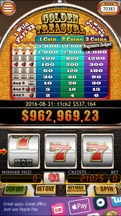 Progressive Slots Pro screenshot